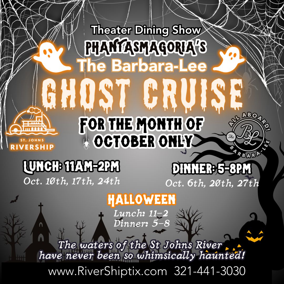 Halloween Ghost Cruise on The Barbara-Lee Boat in Sanford, FL