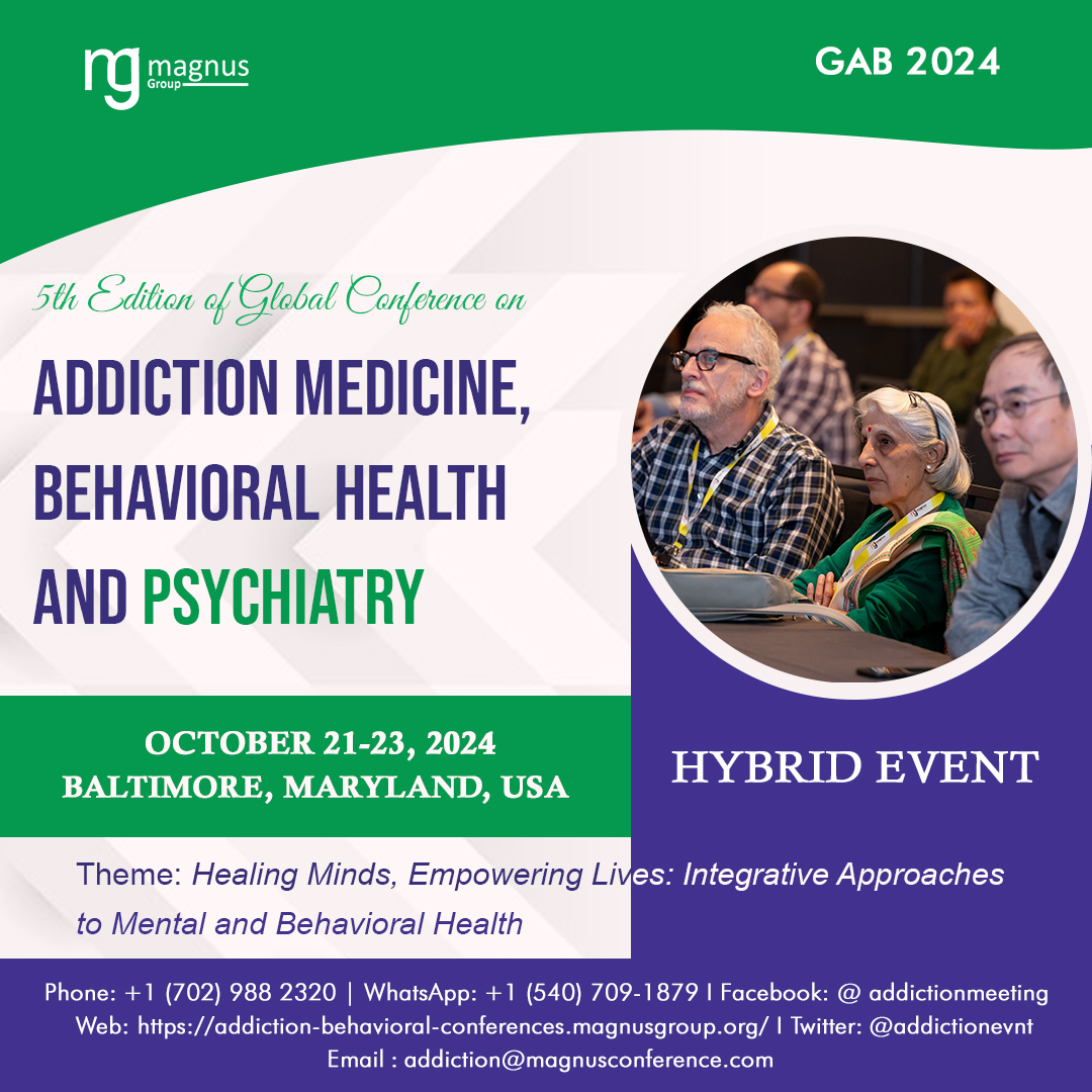 5th Edition of Global Conference on Addiction Medicine, Behavioral Health and Psychiatry